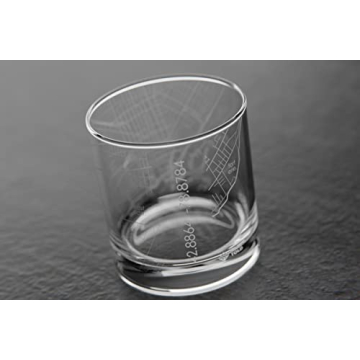 Engraved Buffalo NY Map Rocks Glass for Whiskey Lovers