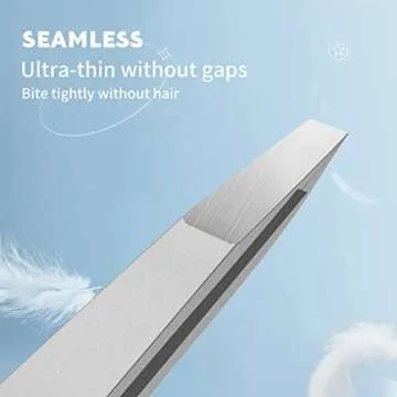 ZERNBER Precision Eyebrow Tweezers Stainless Steel for Professionals