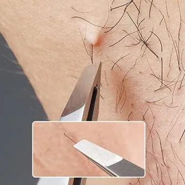 ZERNBER Precision Eyebrow Tweezers Stainless Steel for Professionals