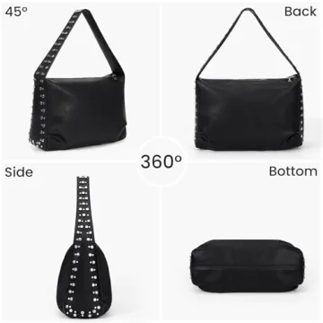 GETERUUV Hand Studded Hobo Bag for Women