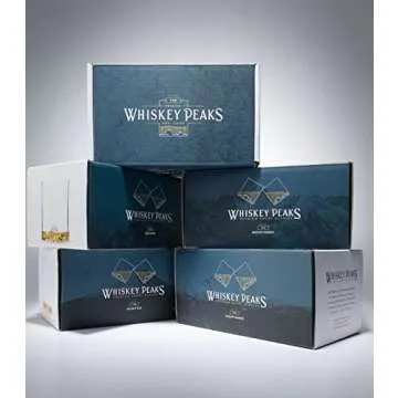 Huckberry Whiskey Peaks Mountain Bar Glasses Set of 2