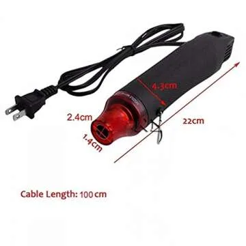 Mini Heat Shrink Gun for Crafting and Repairs