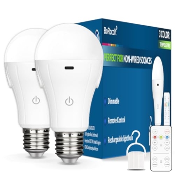 BoRccdit CordlessGlow Rechargeable LED Bulb with Remote