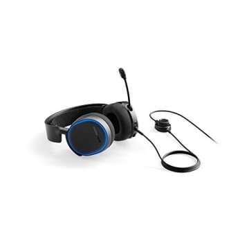 SteelSeries Arctis 5 - RGB Illuminated Gaming Headset with DTS Headphone: X v2.0 Surround - for PC and PlayStation 4 - Black