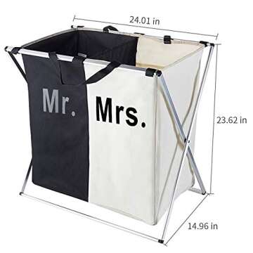 140L Laundry Hamper - Stylish Cloth Sorter & Organizer for Home