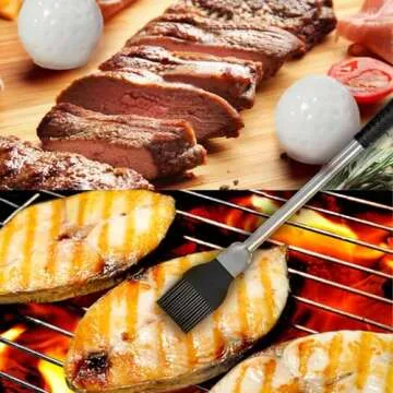 Jishi Golf Gifts for Men Dad Grilling 8pcs Golf Grill Set, Stocking Stuffers for Adults Men Golfers Husband Birthday Christmas White Elephant Gifts for Adults Funny Golf BBQ Tools Accessories Utensils