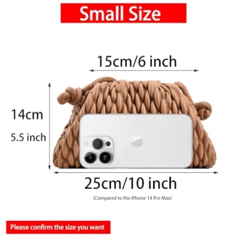 ELDA Dumpling Bag Stylish Cloud Purse for Women