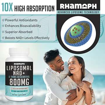 Rhamoph Liposomal NAD+ 800 mg for Energy and Longevity