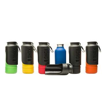 KONG H2O Stainless Steel Water Bottle 700ml for Dogs