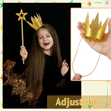 Magical Star Wand & Gold Crowns for Cosplay and Parties