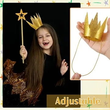 Magical Star Wand & Gold Crowns for Cosplay and Parties