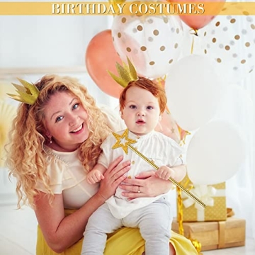 Magical Star Wand & Gold Crowns for Cosplay and Parties