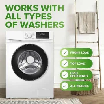 Renuv Heavy Duty Washer Cleaner Tablets for Odor-Free Laundry
