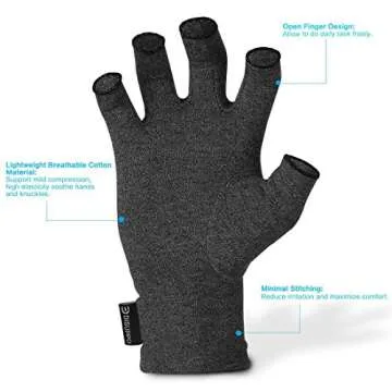 DISUPPO Arthritis Compression Gloves for Hand Pain Relief