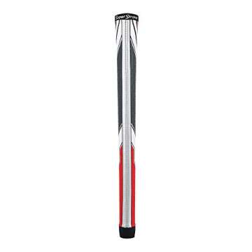 SuperStroke Traxion Tour Golf Club Grip, White/Red/Gray (Midsize) | Advanced Surface Texture That Im...