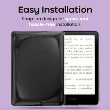 Strapsicle Clear Case for Kindle - Stylish Protection