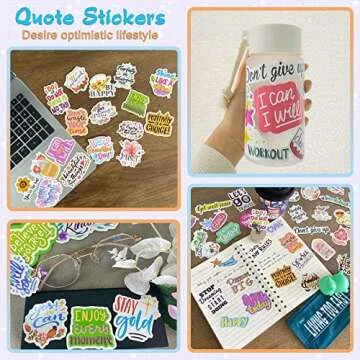 Inspirational Stickers, 150 Motivational Quote Stickers