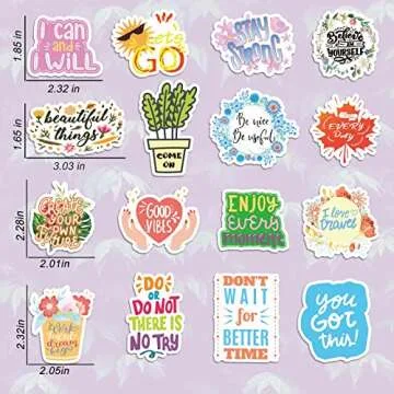 Inspirational Stickers, 150 Motivational Quote Stickers