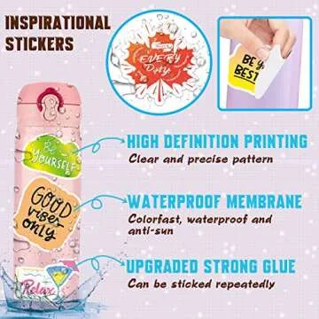 Inspirational Stickers, 150 Motivational Quote Stickers