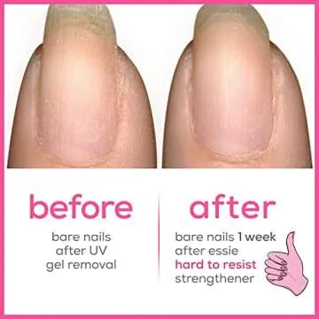 essie Nail Care Nail Strengthener - 8-Free Vegan, Glow, and Shine