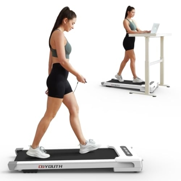 GOYOUTH Under Desk Treadmill with Bluetooth & Remote