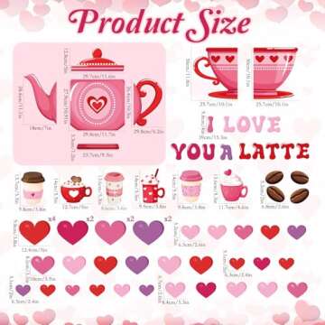 Epakh Valentines Bulletin Board Decorations Proud Love Heart Cutouts for Classrooms