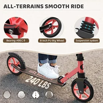 WAYPLUS Lightweight Kick Scooter for Kids and Adults