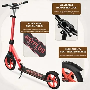 WAYPLUS Lightweight Kick Scooter for Kids and Adults