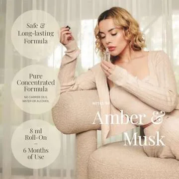 Riddle Original Roll On Pheromone Perfume Made in USA - Premium Rollerball Subtle Fragrance for Women - Long-Lasting Cruelty-Free Alcohol-Free Non-Toxic Gentle on Skin - Ideal for Daily Use and Travel