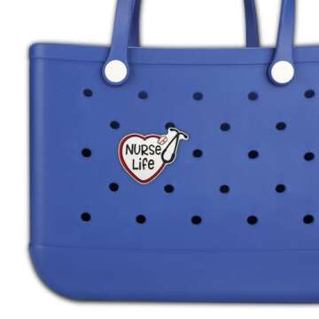 TOYORK Decoration Charms for Bogg Bag Accessories Charms,MOMLIFE Bag Charms for Beach Tote Bag Rubbe...