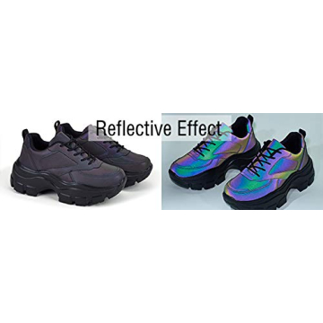 Stylish LUCKY STEP Women Chunky Sneakers in Neon Colors