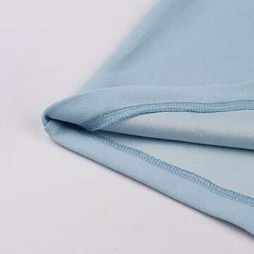 Vintage Women 1940s Bow Tie Neck Dress Retro 40s 50s Button Up Business Work A-line Cocktail Dresses Light Blue M