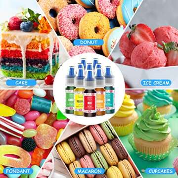 Food Coloring Gel Set - Jelife 10 Color Cake Decor Kit