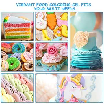 Food Coloring Gel Set - Jelife 10 Color Cake Decor Kit