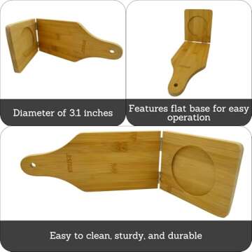 IMUSA USA FBA_BAM-10007 BAM-10007 Bamboo Jumbo Tostonera, Natural