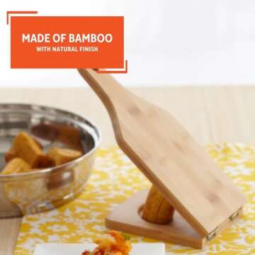 IMUSA USA FBA_BAM-10007 BAM-10007 Bamboo Jumbo Tostonera, Natural