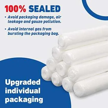 AZEN 30 Pack Gauze Rolls Bandages, 4 in x 4.1 Yards, Premium Medical Supplies & First Aid Supplies, Bandage Wrap Vet Wrap, Mummy Wraps