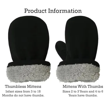 N'Ice Caps 2 Pairs Toddler Mittens Winter Gloves