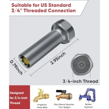 Mokeyder Outdoor Faucet Winter Freeze Protection Valve, Activates at Water Temperature Below 35.6°F...