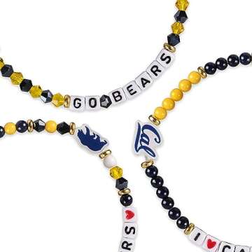 FOCO California Bears NCAA 3 Pack Team Friendship Bracelet