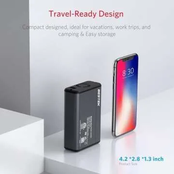 BESTEK 150W Power Inverter DC 12V to 110V AC Converter 4.2A Dual USB Car Adapter, Thinner Design with ETL Listed, Grey/Black