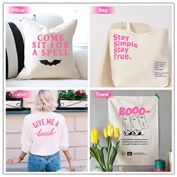 HTVRONT Pink Heat Transfer Vinyl 12" x 15ft Rolls for All Machines