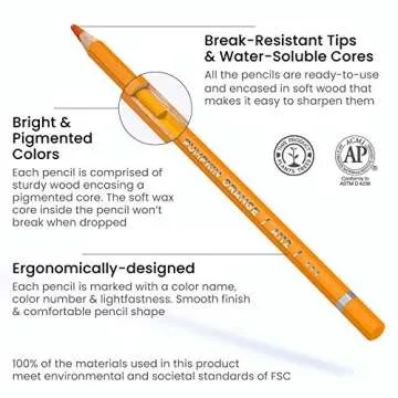 ARTEZA 72 Watercolor Pencils, Water Colored Pencils Set for Artists, Water Color Pencils in Tin Box for Adults