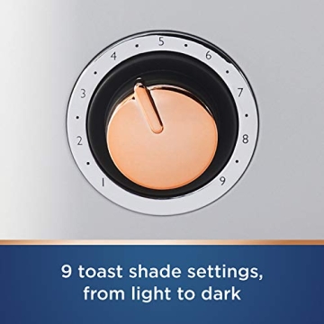 Oster 2-Slice Toaster with Rose Gold Accents for Perfect Toast