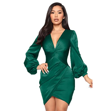 TDiooCor Womens Sexy Sequin Elegant Holiday Evening Dress