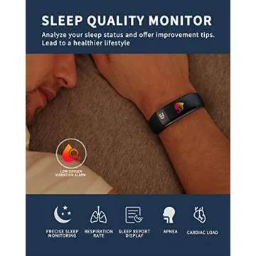 Jiandi Heart Rate Monitor Smart Watch with SPO2 Tracking