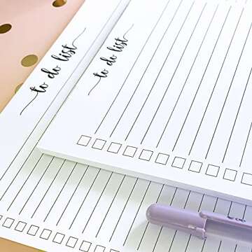321Done To Do List Notepad - 50 Sheets (5.5" x 8.5") To-Do's Notepad Tear Off, Planning Memo Pad, Planner Checklist Organizing - Made in USA - Simple Script - Wide-Ruled