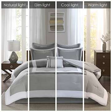 Comfort Spaces Malcom Cozy Comforter Set - Modern Trendy Design, All Season Down Alternative Bedding...