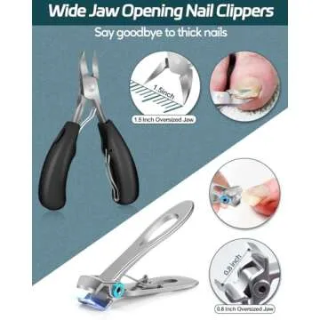 Toenail Clippers for Seniors - Podiatrist Nail Trimming Kit