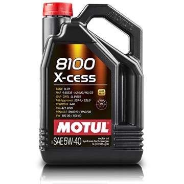Motul 8100 X-Cess 5W-40 Synthetic Oil 5 Liters (102870)
